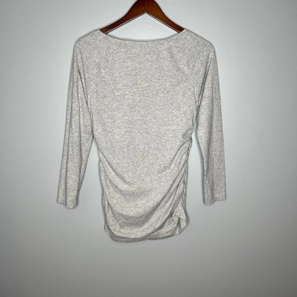 Sundance Gray V-Neck Side Rouched Basic Cotton To… - image 7